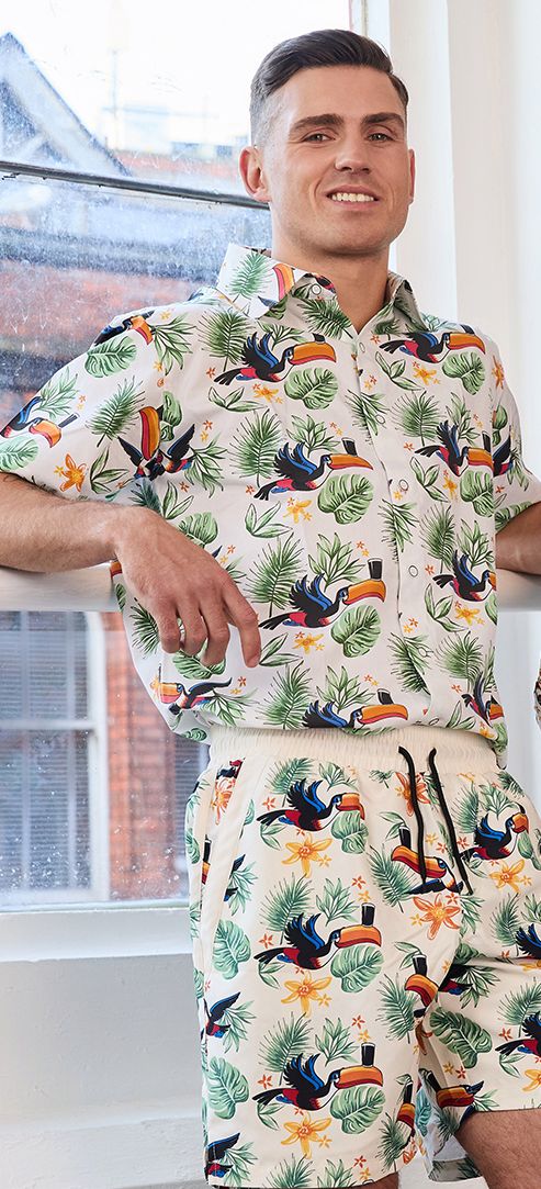 Guinness Freizeithemd mit Flying Toucan Motiv L