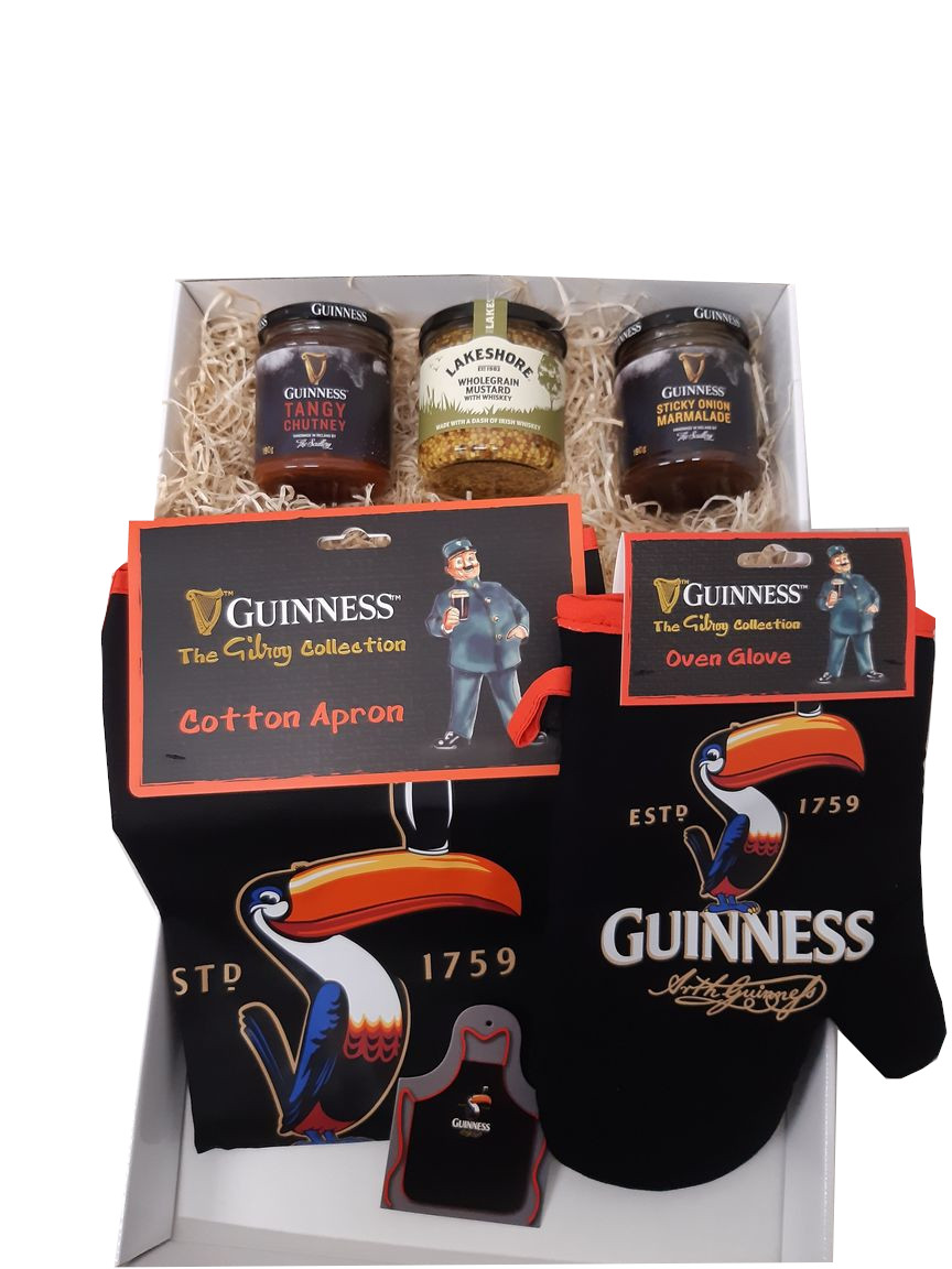Guinness Gute Laune Grill Geschenkpaket mit GRATIS Mustard