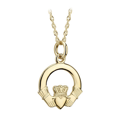 Claddagh Schmuckanhänger. 14K-Gold.