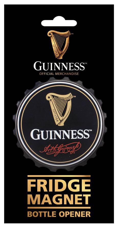 Guinness Flaschenöffner und Kühlschrankmagnet
