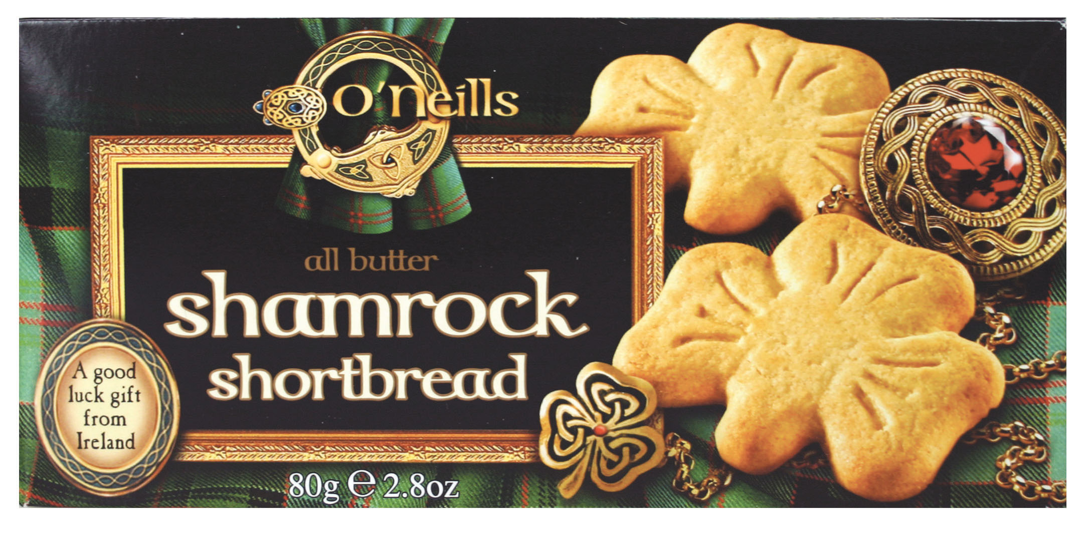 Irisches Shortbread in Kleeblatt Form. 80g