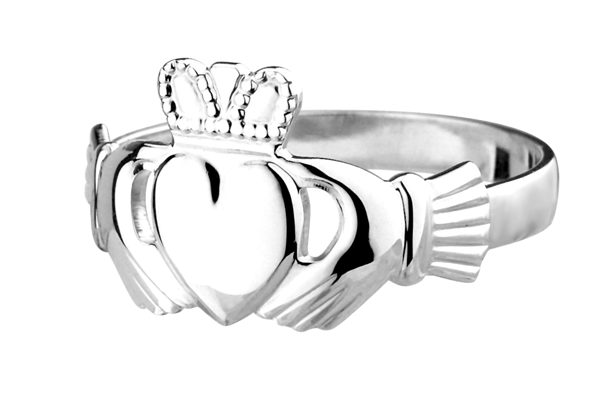 Claddagh Ring aus Irland, Sterling Silber 69/22,00