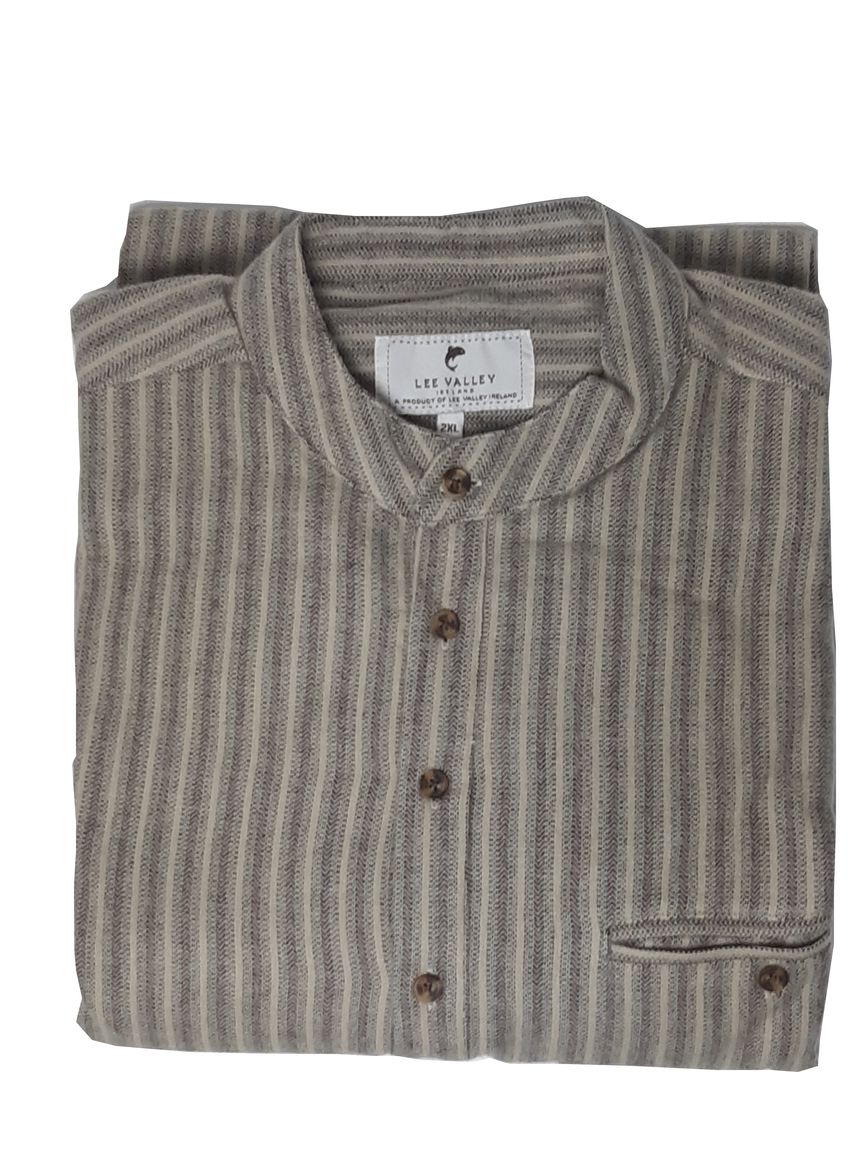 Grandfather Shirt. Original Stehkragenhemd aus Irland von Lee Valley XL