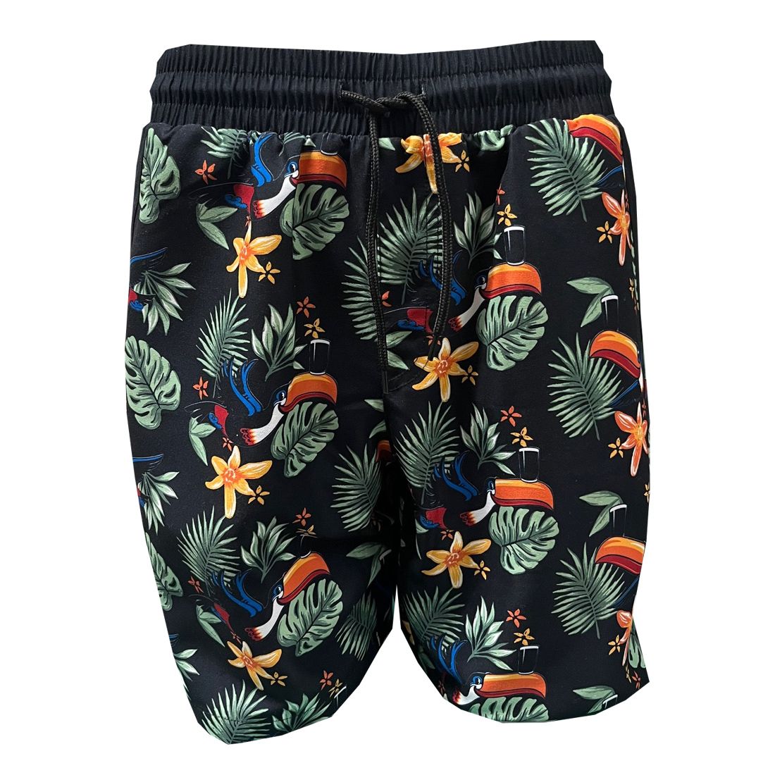 Guinness Badeshorts mit Tukan Motiv Hawaiian Print XL
