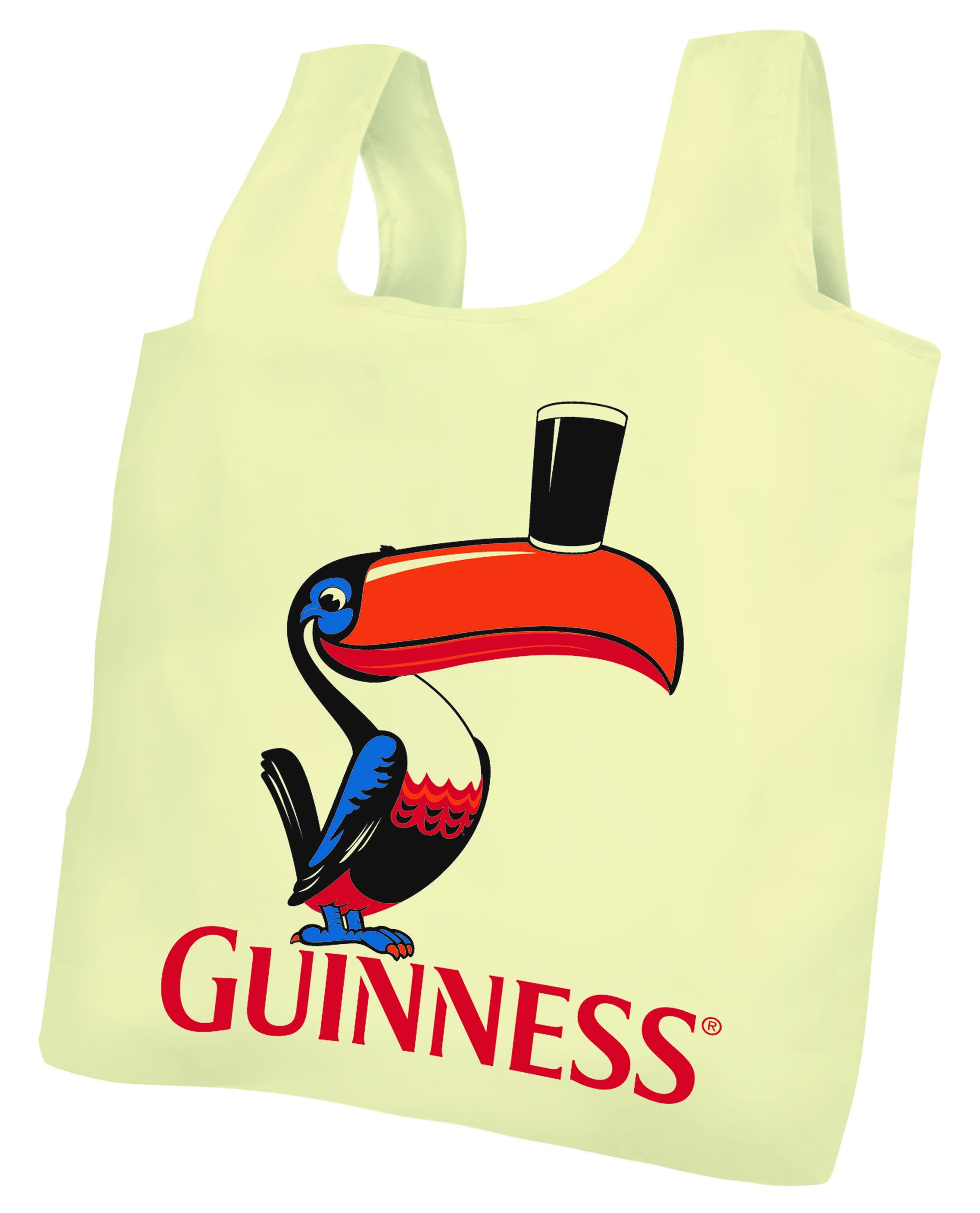 Guinness Faltbare Tragetasche mit Tukanmotiv